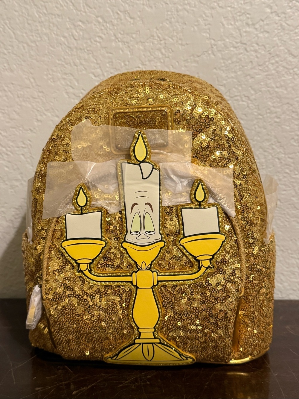 Loungefly Lumiere Sequin Character Series Mini Backpack
